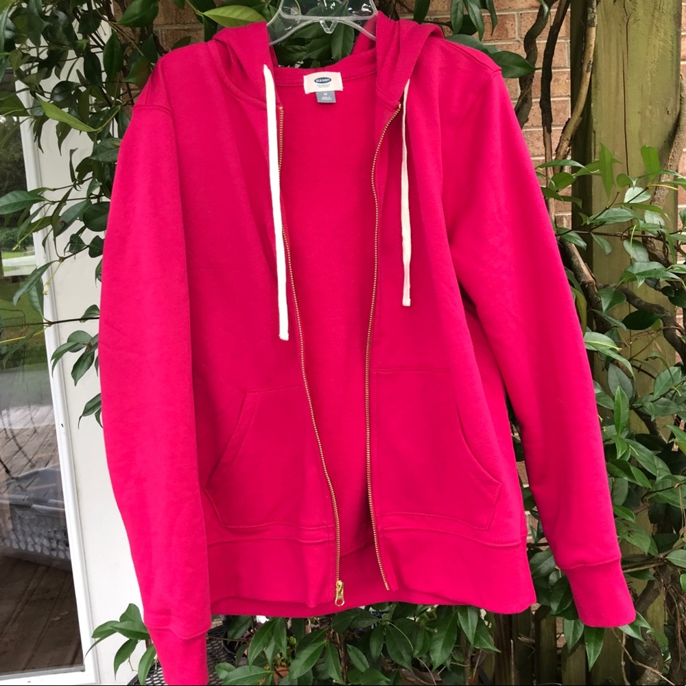 PINK ZIP-UP HOODIE